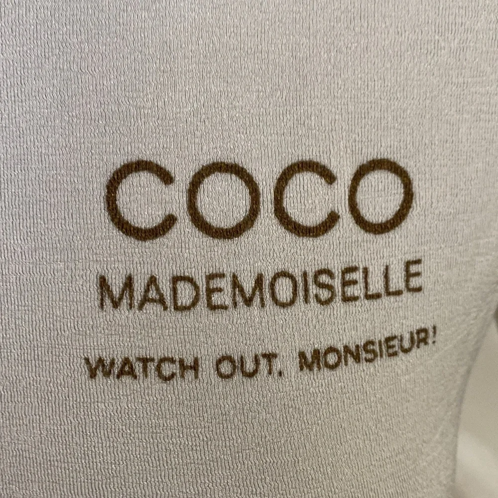 Chanel Coco Employee Sheer Shirt Top short sleeve size large - Picture 3 of 15